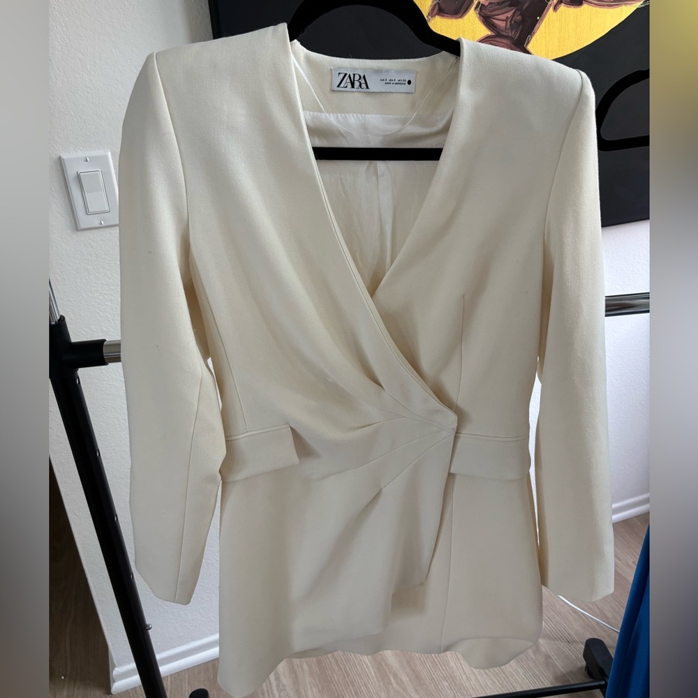 Zara ivory blazer